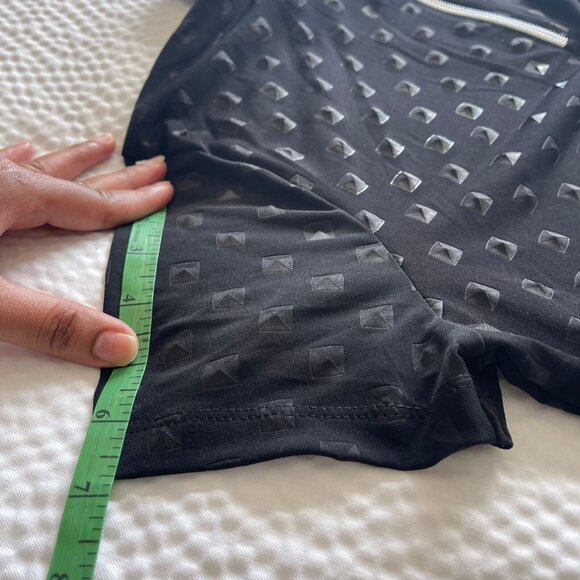 Jamie Sadock Women's Tshirt Black Tee Mock neck Shirt Short Sleeves Top Size M - Picture 10 of 10